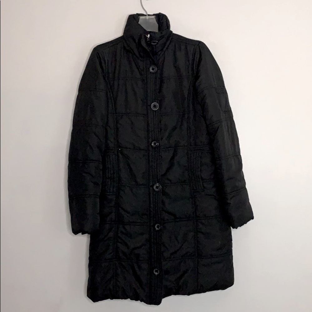 Aeropostale quilted black long puffer jacket small women’s